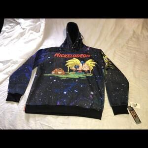 NWT. Members Only Nickelodeon Jacket SpongeBob & Hey Arnold Sz L Pullover Hoodie